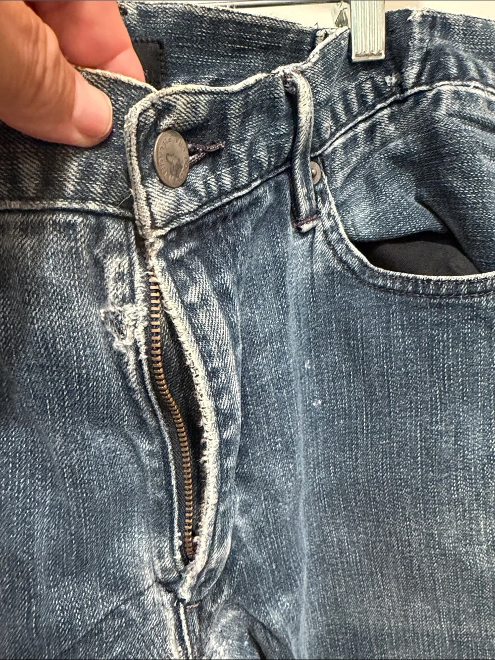 Ralph Lauren Black Label Men's Faded Blue Straight Jeans